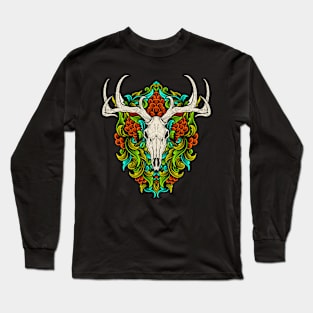 skeleton moose Long Sleeve T-Shirt